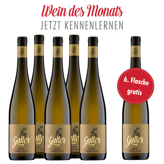 5+1 Aktion: 2020 Heinrich · Cabernet blanc Spätlese trocken