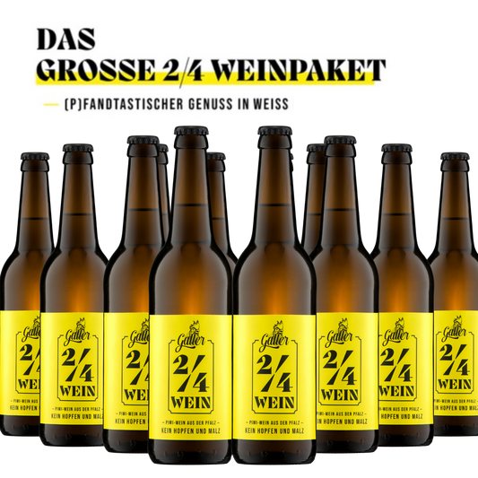 Großes 2/4 Weißweinpaket mit 12 Flaschen x 0,5l